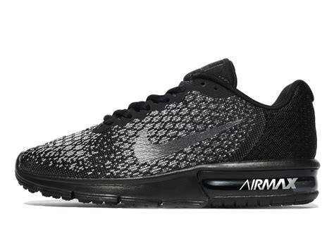 nike air max sequent 2 dames zwart 37.5|Nike Womens Air Max Sequent 2 Running Shoe Black/Mtlc .